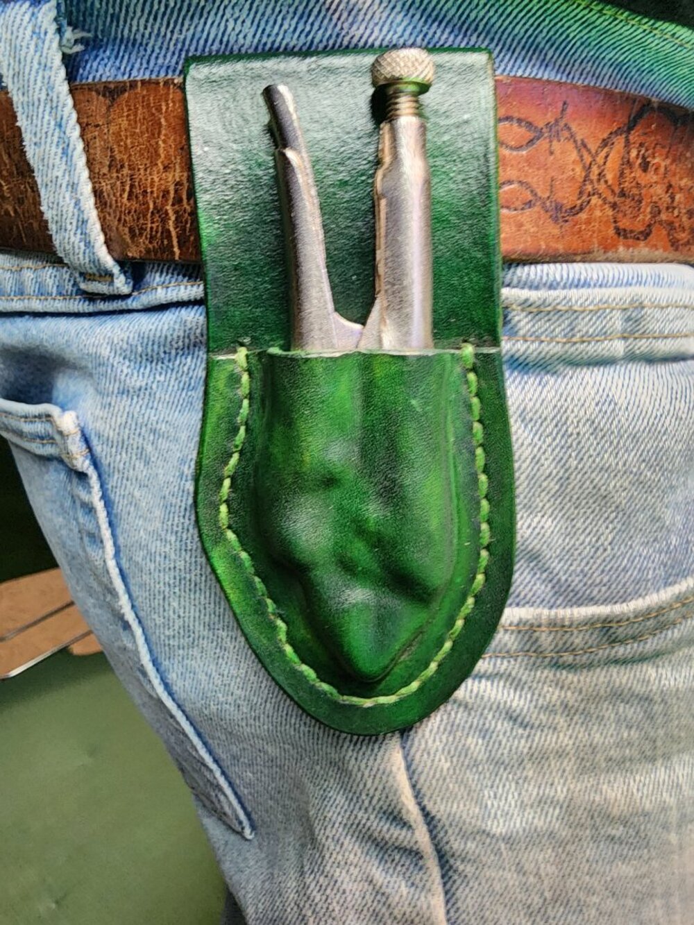 New Homemade Leather Pouch with Mastercraft Mini Vice Grips - Picture 13 of 13